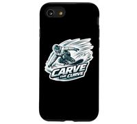 Carve The Curve Snowboard Snowboarding Snowboarder Quote Fun Case for iPhone SE (2020) / 7/8