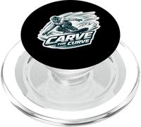 Carve The Curve Snowboard Snowboarding Snowboarder Quote Fun PopSockets PopGrip for MagSafe
