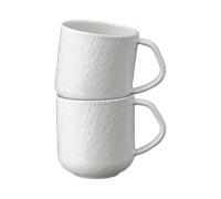 Carve White Large Mugs - Set Of 2 -