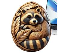 Carved Animal Craft Eggs, Resin Animal Carving Craft, Easter Carved Eggs Basket Stuffers, Egg Carving Decorations With Vivid Animal Designs, Artistic Easter Egg Craft For Beginners & Home Décor