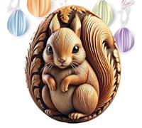 Carved Animal Craft Eggs, Resin Animal Carving Craft, Easter Carved Eggs Basket Stuffers, Egg Carving Decorations With Vivid Animal Designs, Artistic Easter Egg Craft For Beginners & Home Décor