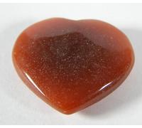 Carved Carnelian Heart - 3.3 x 3.0 cms 13.25 GMS - Blood, Fertility #1