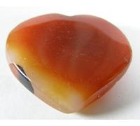 Carved Carnelian Heart - 3.5 x 3.4 cms 14.90 GMS - Blood, Fertility #4