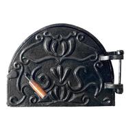 Carved Cast Iron Wood Fired Pizza Oven Door - Sor Pampa Grill Cod 24
