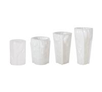 Carved Cylinder Candle Mold for Making Candle Gypsum Ornaments Home Decorations DIY Craft, Cylinder Candle Silicone Mold