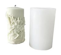 Carved Cylindrical Scented European-Style Relief Flower Making Molds Silicone Molds for Soap Candles