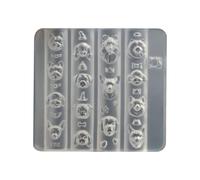 Carved Dog Nails Art Silicone Mold for Customizable Decoration Creation Manicure Accessories Molds Silicone Mold with Dog Patterns