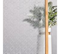 Carved Glass Window Film, Window Privacy Film, 4D Etched Glass Film, Static Window Cling Non Adhesive Anti-UV for Home Office Hotel 17.7x78.7 inches.