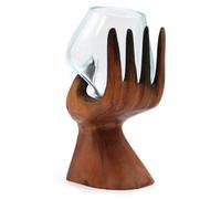 Carved Hand Molten Glass Bowl Artistic Decorative Home Ornament