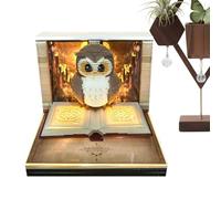 Carved Sticky Notes - 2026 3d memo calendar, detailed owl paper sculpture, premium artistic inspired look, functional teardrop sheets with calendar display | Idea