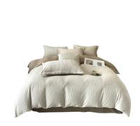 Carved Velvet Bedsheet and Duvet Cover Winter Thickened Three-Dimensional Milk Velvet Four Piece Set(200x230cm)