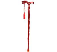 Carved Walking Stick Dragon Playing with Pearl Swalking Cane for Elderly, Hand-Carved Wooden Mobility, Non-Slip Foot Pad(A,87Cm(Use Height 166 170Cm))