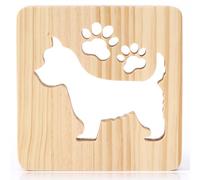 Carved Wood Night Lights 3D Dog Breeds USB Night Light Desk Lamp Cute Kids Wooden LED Light for Home Bedroom Decor and Gifts (West Highland Terrier)