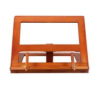 Carved Wooden Bible Stand for Prayer Books and Recipe Reading | Foldable Frame, Adjustable Angles, Wide Thick Support Panel, Portable Design, No Assembly Needed, Sturdy