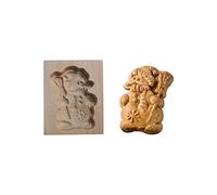Carved Wooden Cookie Biscuit Mold,Animal Cookie Cutters,Embossing Craft Decorating Baking Tool for Christmas Thanksgiving Halloween Easter Kitchen DIY (20)