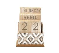 Carved Wooden Perpetual Calendar