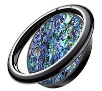 Carveit Cell Phone Ring Holder Finger Stand Metal Grip Hook Phone Kickstand Magnetic Car Mount Compatible With iPhone 15 Pro Max 11 12 13 14 S23 Ultra S22 Pixel 7-Black-Vibrant [1 Pack]