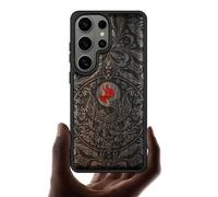 Carveit Handcrafted Case for Galaxy S26 Ultra (Phoenix Mandala) Black