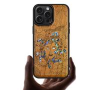 Carveit Handcrafted Case for iPhone 16 Pro Max (Medusa Enigma-Cherry)