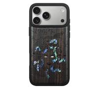 Carveit Handcrafted Case for iPhone 18 Pro - The Medusa Enigma-Black | iPhone 18 Pro Case - Compatible with MagSafe Wireless Chargers - Wood Engraved and Shell Inlaid - TPU Shockproof Bumper