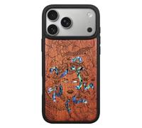 Carveit Handcrafted Case for iPhone 18 Pro - The Medusa Enigma-Rosy | iPhone 18 Pro Case - Compatible with MagSafe Wireless Chargers - Wood Engraved and Shell Inlaid - TPU Shockproof Bumper