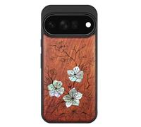 Carveit Handcrafted Case for Pixel 11 Pro, Whispering Sakura Blooms, Rosy