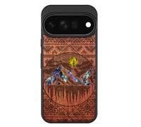 Carveit Handcrafted Case for Pixel 11 Pro XL, Aztec Alpine Lakes, Rosy