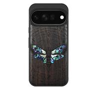 Carveit Handcrafted Case for Pixel 11 Pro XL, The Death Moth, Black