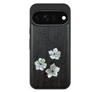 Carveit Handcrafted Case for Pixel 11, Whispering Sakura Blooms, Black