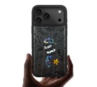 Carveit Magnetic Case for iPhone 17 Pro Case, Wood Artisan Engraved & Handmade Shell Inlaid, TPU Shockproof Cover, Compatible with MagSafe Wireless Chargers (The Underwater World-Blackwood)