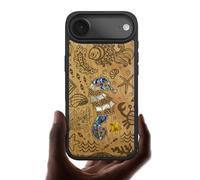 Carveit Magnetic Case for iPhone Air Case, Wood Artisan Engraved & Handmade Shell Inlaid, TPU Shockproof Cover, Compatible with MagSafe 17 Air Wireless Chargers (The Underwater World-Cherry)