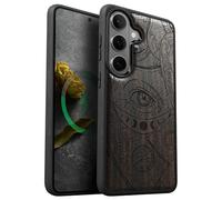 Carveit Magnetic Wooden Case for Galaxy S26+ Samsung S26 Plus Case, TPU Shockproof Cover & Wood Engraved, Compatible with MagSafe Wireless Chargers (Esoteric Cosmic Eye) Blackwood