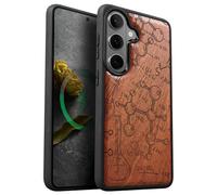 Carveit Magnetic Wooden Case for Galaxy S26+ Samsung S26 Plus Case, TPU Shockproof Cover & Wood Engraved, Compatible with MagSafe Wireless Chargers (Molecular Symphony) Rosy