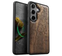 Carveit Magnetic Wooden Case for Galaxy S26+ Samsung S26 Plus Case, TPU Shockproof Cover & Wood Engraved, Compatible with MagSafe Wireless Chargers (Molecular Symphony) Walnut