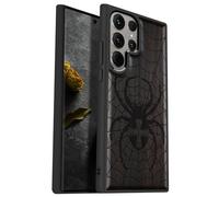 Carveit Wood Case for Galaxy S24 Ultra Case [Natural Wood & Black Soft TPU] Shockproof Protective Cover Unique Wooden Design Compatible with Samsung S24 Ultra (Web Weaver's Dominion-Blackwood)