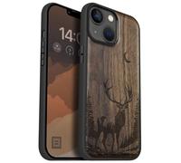 Carveit Wood Case for iPhone 14 (Lunar Majesty Stag -Walnut)