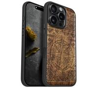 Carveit Wood Case for iPhone 16 Pro (Nautical Ensemble -Walnut)