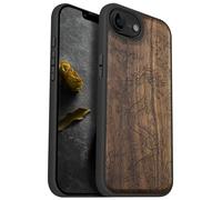 Carveit Wood Case for iPhone 16e/17e - The Dragon's Ascent - Walnut