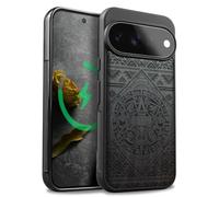 Carveit Wood Case for Pixel 11 Pro, The Aztec Calendar, Black