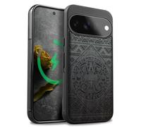 Carveit Wood Case for Pixel 11, The Aztec Calendar, Black