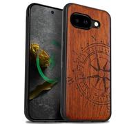 Carveit Wood Case for Pixel 9a (The Incomplete Compass) Rosy