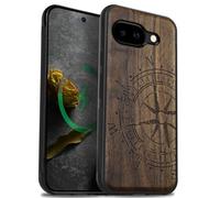 Carveit Wood Case for Pixel 9a (The Incomplete Compass) Walnut