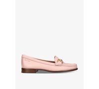 Carvela Comfort Womens Pink Click Horsebit-chain Leather Loafers Eur 38/5 Uk Women