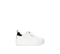 Carvela Women's 'Connected Laceless' Leather Trainers in White | Size: 8 Carvela White 8