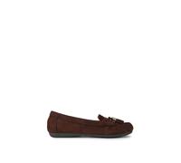 Carvela 'fiasco' Leather Flats In Brown Brown