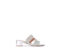 Carvela Women's 'Gala Block Mule Jewel' Heels in Silver | Size: 3 Carvela Silver 3