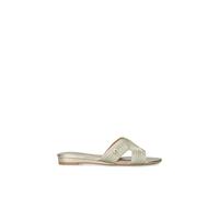 Carvela Women's 'Gala Mule' Fabric Flats in Gold | Size: 5 Carvela Gold 5