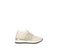Carvela Womens Bone Janeiro 2 Crystal-embellished Knitted Trainers Eur 37 / 4 Uk Women