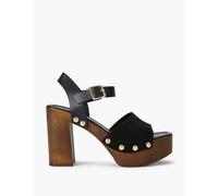 Carvela Leather Block Heels Black