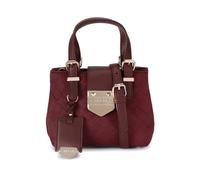 Carvela Women's 'Maria Micro Weave' Suedette Bag in Dark Red